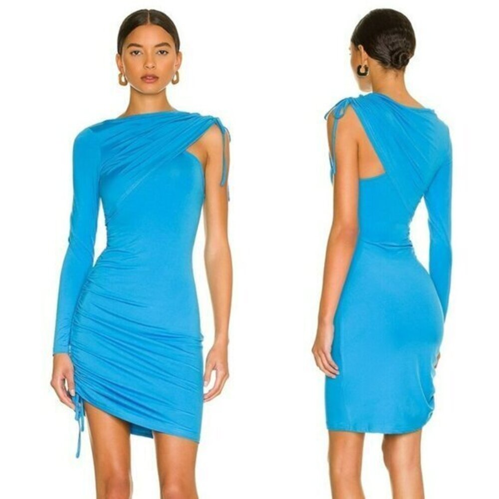 Superdown Aleksandra Ruched Dress - Blue